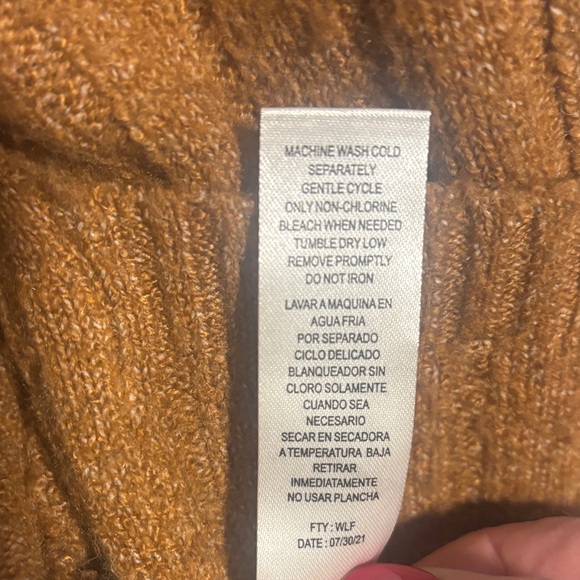 Jolie & Joy Open Front Ribbed Drop Sleeve Cardigan M Camel - Picture 11 of 12